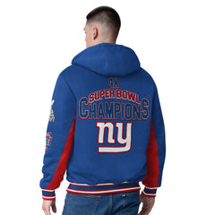 New York Giants G-III Extreme No Huddle Commemorative Full-Zip Hoodie Jacket - Royal - NFL