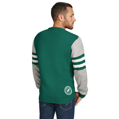 New York Jets Tommy Hilfiger Acrylic Crewneck Pullover Sweater - Green/Heather Gray - NFL