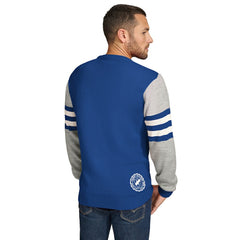 Los Angeles Rams Tommy Hilfiger Acrylic Crewneck Pullover Sweater - Royal/Heather Gray - NFL