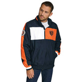 Chicago Bears Tommy Hilfiger Gael Lightweight Half-Zip Pullover Hoodie Jacket - Navy - NFL