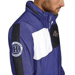 Baltimore Ravens Tommy Hilfiger Gael Lightweight Half-Zip Pullover Hoodie Jacket - Purple - NFL