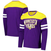 Minnesota Vikings G-III Sports by Carl Banks Adaptive Hail Mary Long Sleeve T-Shirt - Purple/Gold - NFL