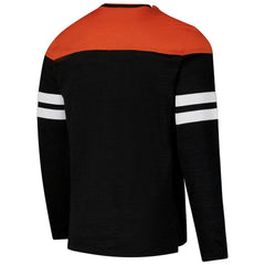 Cincinnati Bengals G-III Sports by Carl Banks Adaptive Hail Mary Long Sleeve T-Shirt - Black/Orange - NFL
