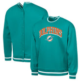Miami Dolphins G-III Sports by Carl Banks Adaptive Blocker Fleece Pullover Sweatshirt - Aqua - NFL