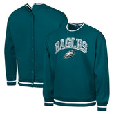 Philadelphia Eagles G-III Sports by Carl Banks Adaptive Blocker Fleece Pullover Sweatshirt - Midnight Green - NFL