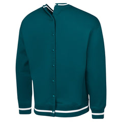 Philadelphia Eagles G-III Sports by Carl Banks Adaptive Blocker Fleece Pullover Sweatshirt - Midnight Green - NFL