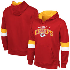Kansas City Chiefs G-III Sports by Carl Banks Adaptive Faceoff Pullover Hoodie - Red/Gold - NFL
