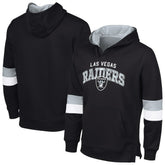 Las Vegas Raiders G-III Sports by Carl Banks Adaptive Faceoff Pullover Hoodie - Black/Silver - NFL