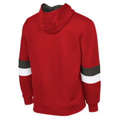 Tampa Bay Buccaneers G-III Sports by Carl BanksMen's Adaptive Faceoff Pullover Hoodie - Red/Pewter - NFL