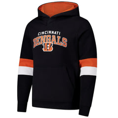 Cincinnati Bengals G-III Sports by Carl Banks Adaptive Faceoff Pullover Hoodie - Black/Orange - NFL