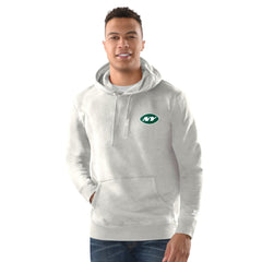New York Jets Margaritaville Time Flies Garment Dyed Pullover Hoodie - Gray - NFL