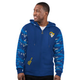 Los Angeles Rams Starter Thursday Night Gridiron Full-Zip Hoodie - Royal - NFL