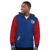 New York Giants Starter Thursday Night Gridiron Full-Zip Hoodie - Royal - NFL