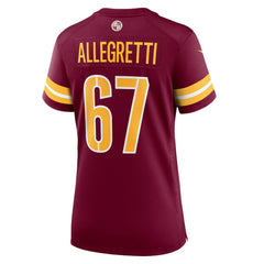 Nick Allegretti Washington Commanders Women's Game Jersey - Burgundy - Nike