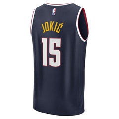 Fanatics Nikola Jokic Denver Nuggets Fast Break Replica Player Jersey Icon Edition Navy