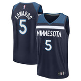 Fanatics Anthony Edwards Minnesota Timberwolves Fast Break Replica Player Jersey Icon Edition Navy