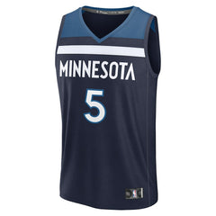 Fanatics Anthony Edwards Minnesota Timberwolves Fast Break Replica Player Jersey Icon Edition Navy