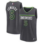 Fanatics Anthony Edwards Minnesota Timberwolves Fast Break Replica Player Jersey Statement Edition Anthracite