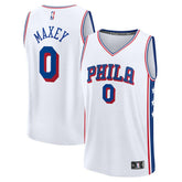 Fanatics Tyrese Maxey Philadelphia 76ers Fast Break Replica Player Jersey Association Edition White