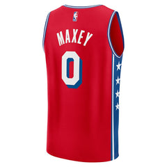 Fanatics Tyrese Maxey Philadelphia 76ers Fast Break Replica Player Jersey Statement Edition Red