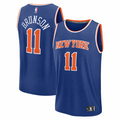Fanatics Jalen Brunson New York Knicks Youth Fast Break Replica Player Jersey Icon Edition Blue