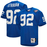 Michael Strahan New York Giants 1994 Authentic Throwback Retired Player Jersey - Royal - Mitchell & Ness