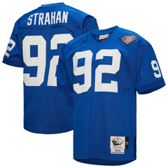 Michael Strahan New York Giants 1994 Authentic Throwback Retired Player Jersey - Royal - Mitchell & Ness