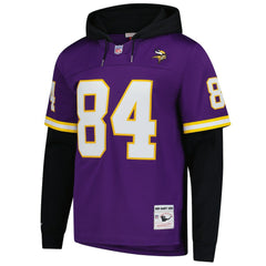 Randy Moss Minnesota Vikings Player Name & Number Hoodie Legacy Jersey - Purple - Mitchell & Ness