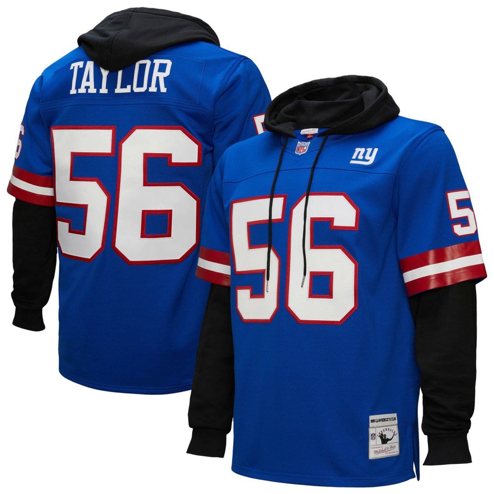 Lawrence Taylor New York Giants Player Name & Number Hoodie Legacy Jersey - Royal - Mitchell & Ness