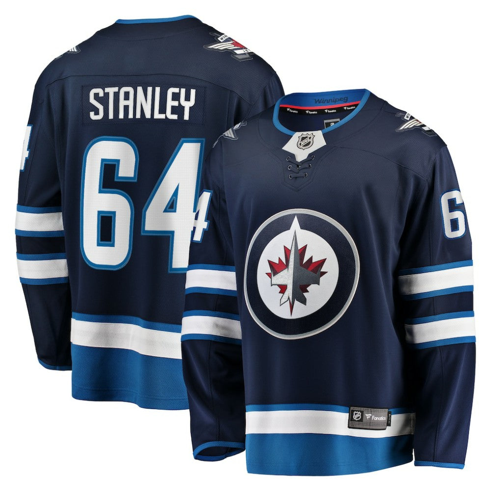 Logan Stanley Winnipeg Jets Fanatics Home Premier Breakaway Player Jersey - Navy | Fanatics online