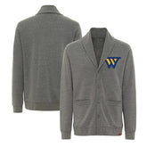 Golden State Warriors Sportiqe Unisex Henshaw Long Sleeve Full-Button Cardigan Sweater Heather Gray