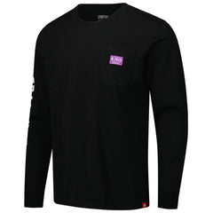 Sacramento Kings Sportiqe Unisex Wales Heavyweight Pocket Long Sleeve T-Shirt Black