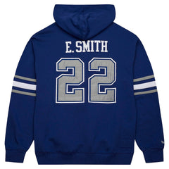Emmitt Smith Dallas Cowboys Retired Player Name & Number Pullover Hoodie - Navy - Mitchell & Ness