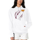Washington Commanders G-III 4Her by Carl Banks Women's Football Logo Fleece Tri-Blend Pullover Hoodie - White - NFL