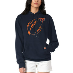 Chicago Bears G-III 4Her by Carl Banks Women's Football Logo Fleece Tri-Blend Pullover Hoodie - Navy - NFL