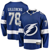 Emil Lilleberg Tampa Bay Lightning Fanatics Home Premier Breakaway Player Jersey - Blue | Fanatics Lifestyle