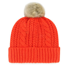 Cleveland Browns '47 Women's Meeko Cuffed Knit Hat with Pom - Orange - 47 brand