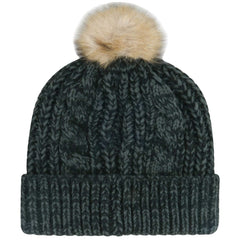 Kansas City Chiefs '47 Women's Meeko Cuffed Knit Hat with Pom - Black - 47 brand
