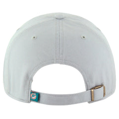 Miami Dolphins '47 Team Clean Up Adjustable Hat - Gray - 47 brand