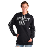 Brooklyn Nets G-III 4Her by Carl Banks Women's Base Coach Pullover Hoodie Black