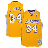 Mitchell & Ness Shaquille O'Neal Los Angeles Lakers Youth 1999/00 Hardwood Classics Swingman Jersey Gold