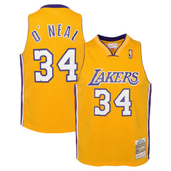 Mitchell & Ness Shaquille O'Neal Los Angeles Lakers Youth 1999/00 Hardwood Classics Swingman Jersey Gold