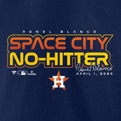 Ronel Blanco Houston Astros Space City No-Hitter T-Shirt Near Me