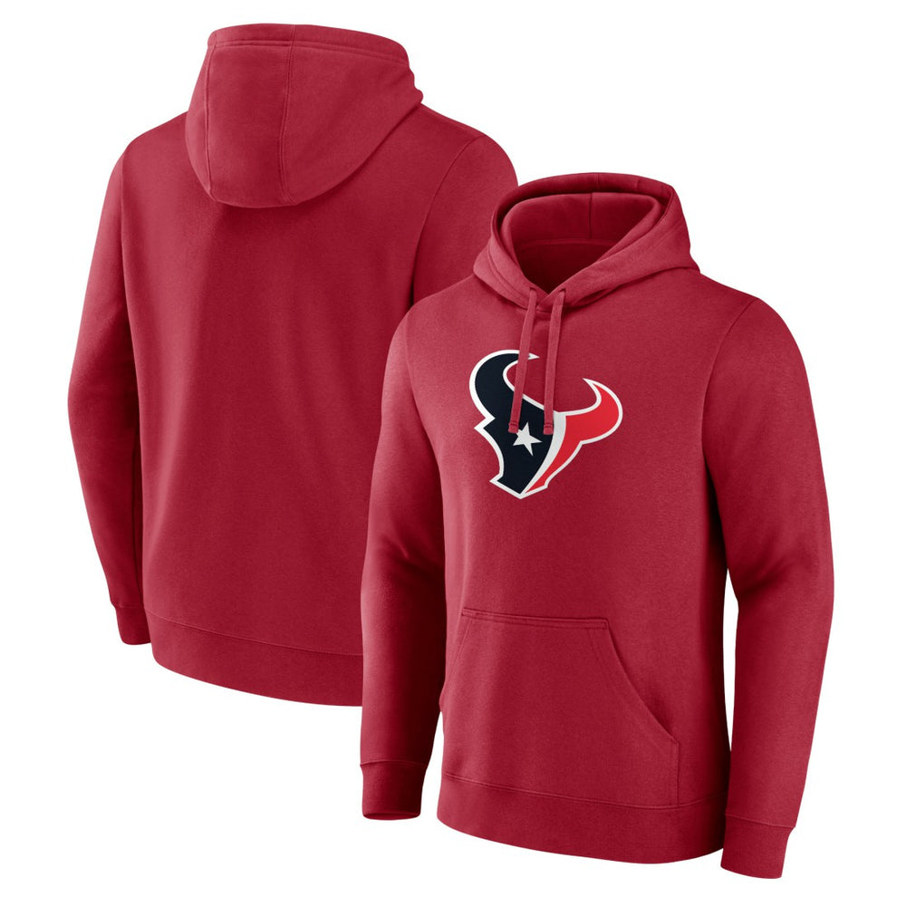 Houston Texans Primary Logo Pullover Hoodie - Red - Fanatics