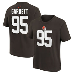 Myles Garrett Cleveland Browns Youth Player Name & Number T-Shirt - Brown - Nike