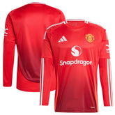 Adidas - Manchester United 2024/25 Home Long Sleeve Replica Jersey - Red