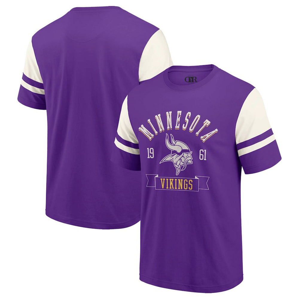 Minnesota Vikings Darius Rucker Collection Football T-Shirt - Purple - Fanatics