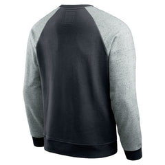 Carolina Panthers Darius Rucker Collection Colorblock Pullover Sweatshirt - Black/Heather Gray - Fanatics