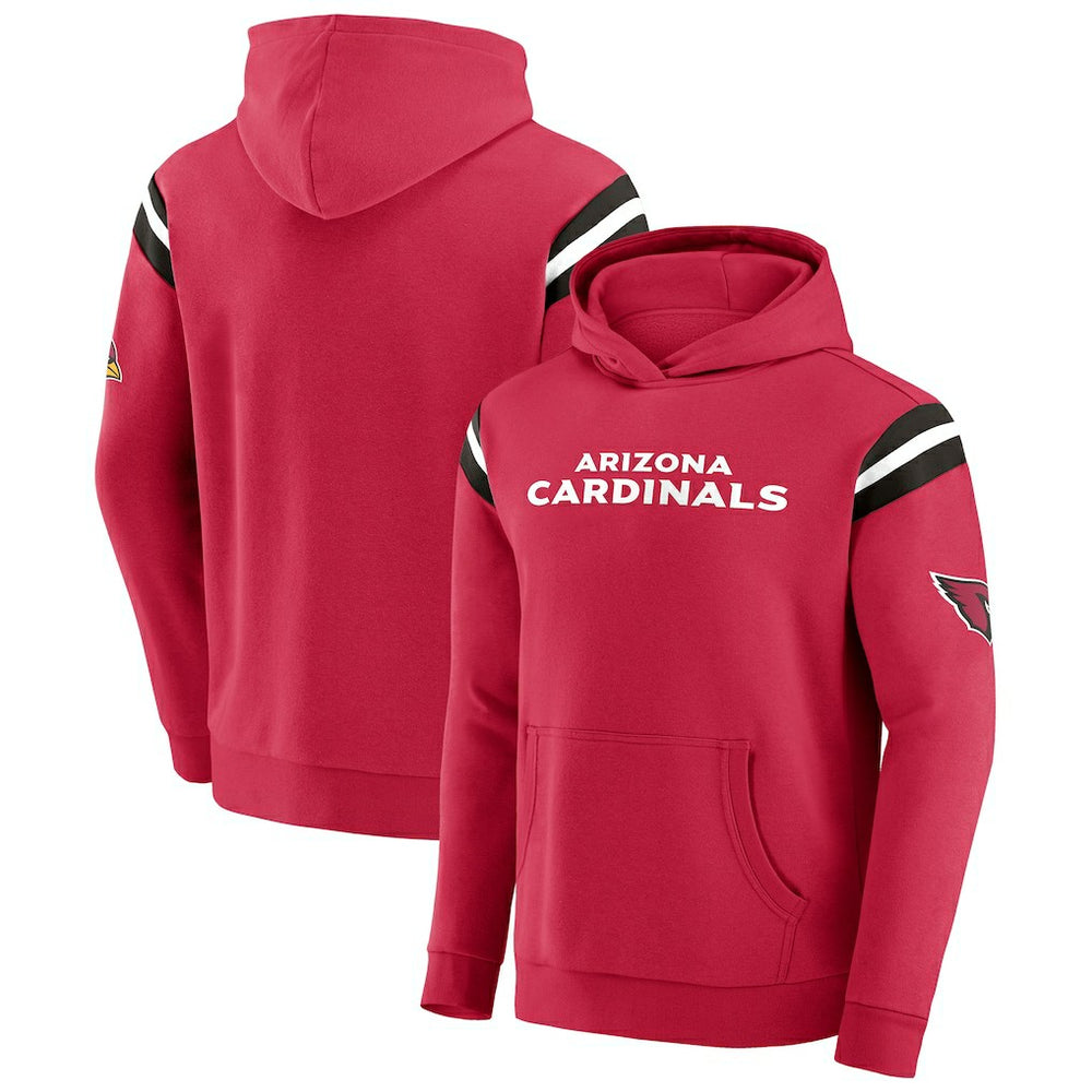 Arizona Cardinals Darius Rucker Collection Football Washed Pullover Hoodie - Cardinal - Fanatics