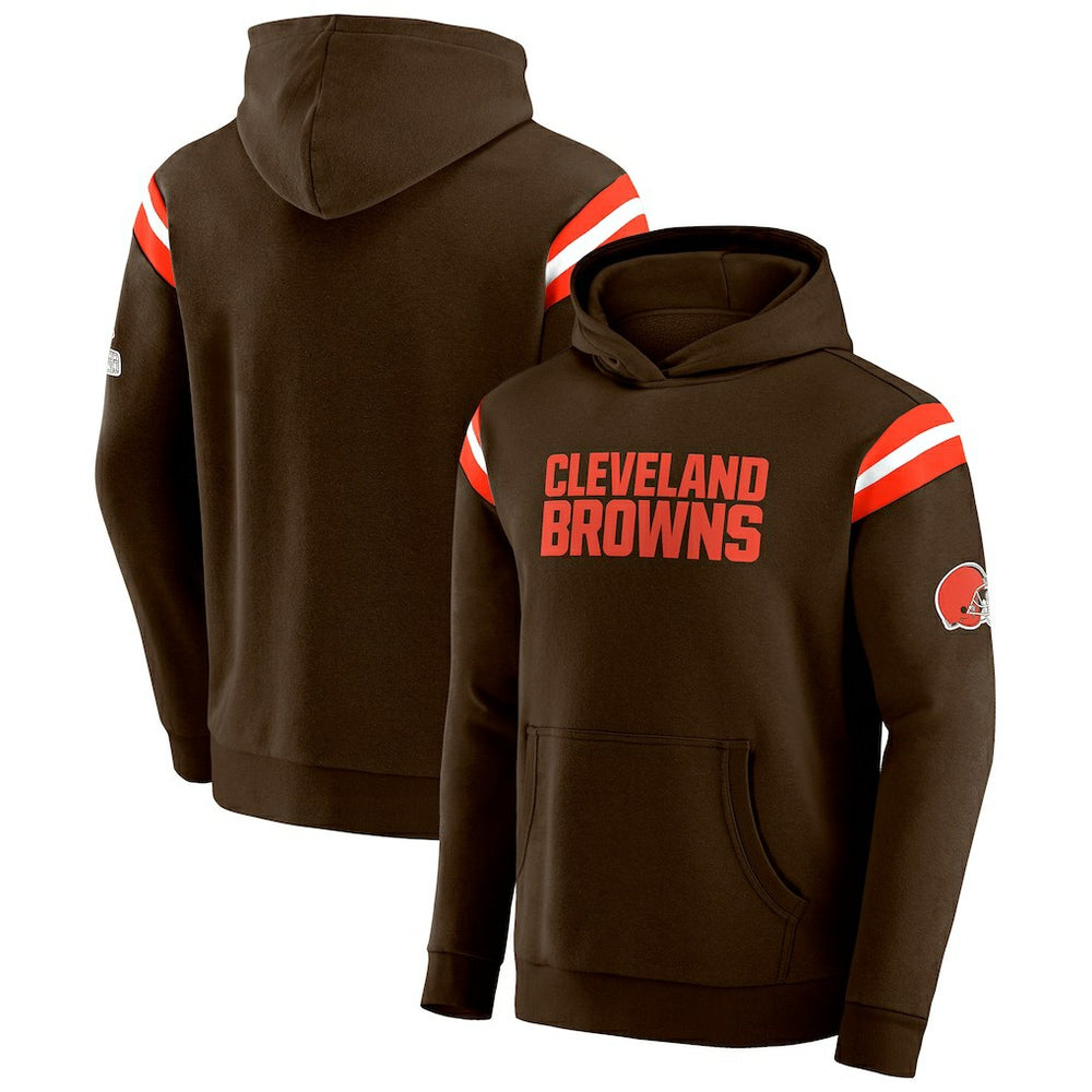 Cleveland Browns Darius Rucker Collection Football Washed Pullover Hoodie - Brown - Fanatics